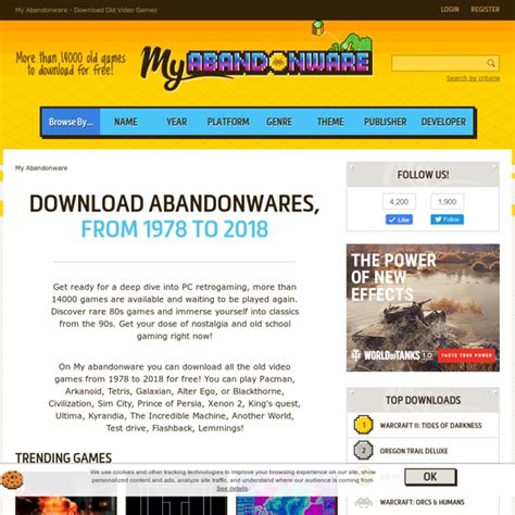 my abandonware download.